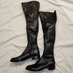 Via Spiga | Boni Over the Knee Black Leather Boots